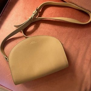 A.P.C demi lune bag in nude